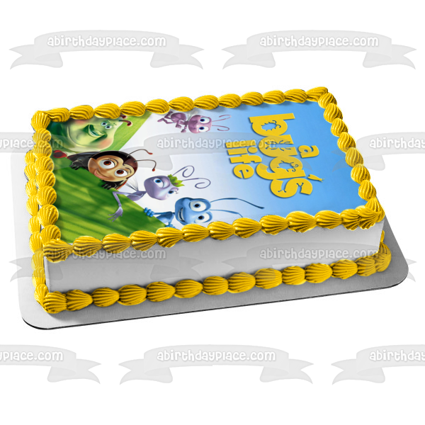 A Bug's Life Flik Princess Atta Heimlich Francis and Dot Edible Cake Topper Image ABPID57060