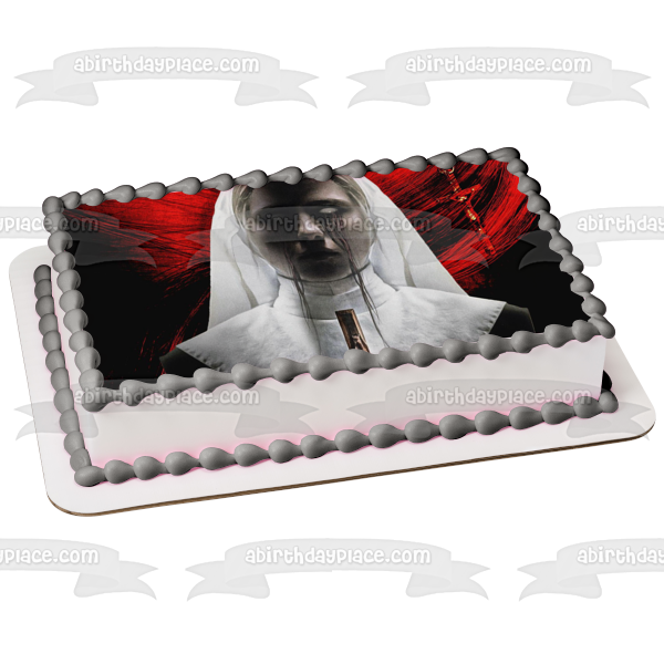 The Nun Crucifix Edible Cake Topper Image ABPID57070