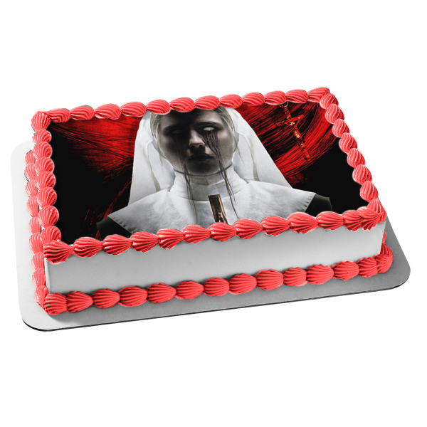 The Nun Crucifix Edible Cake Topper Image ABPID57070