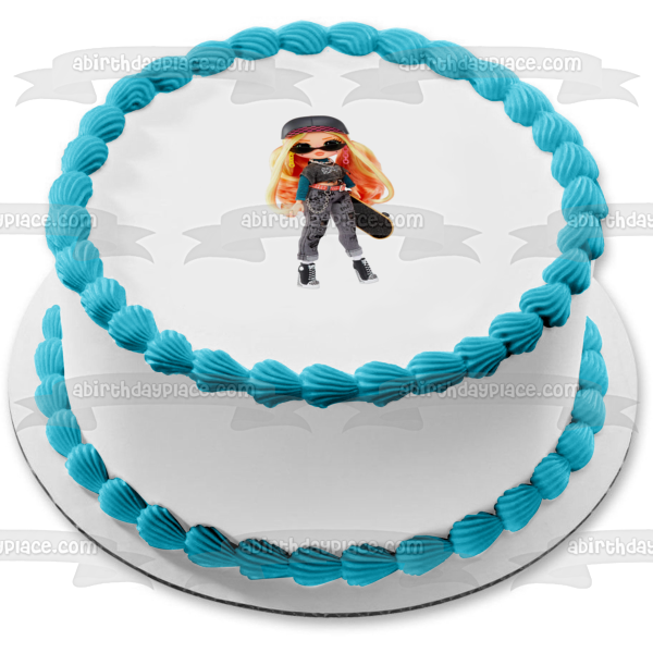 LOL. Surprise Omg Skatepark Q.T. Edible Cake Topper Image ABPID57063