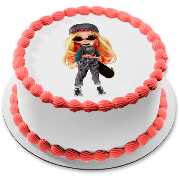 LOL. Surprise Omg Skatepark Q.T. Edible Cake Topper Image ABPID57063