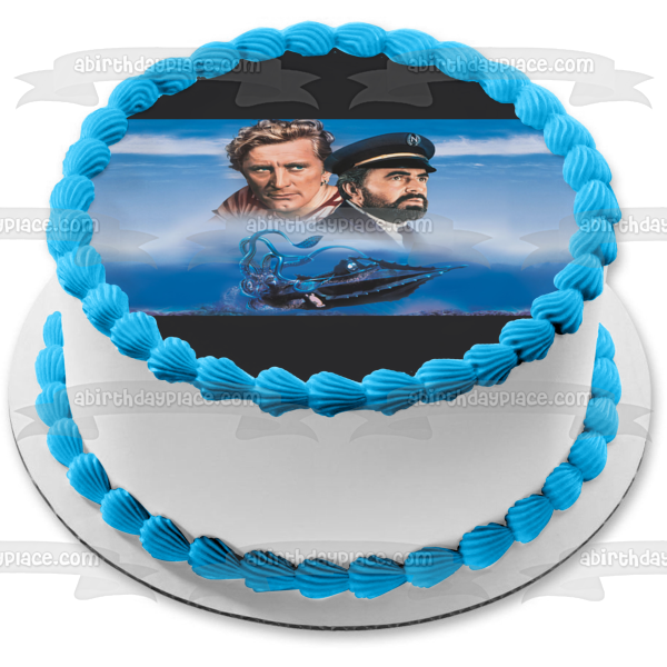 20,000 Leagues Under the Sea  Professor Pierre M. Aronnax and Conseil Edible Cake Topper Image ABPID57065