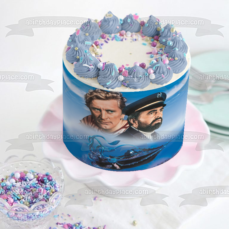 20,000 Leagues Under the Sea  Professor Pierre M. Aronnax and Conseil Edible Cake Topper Image ABPID57065