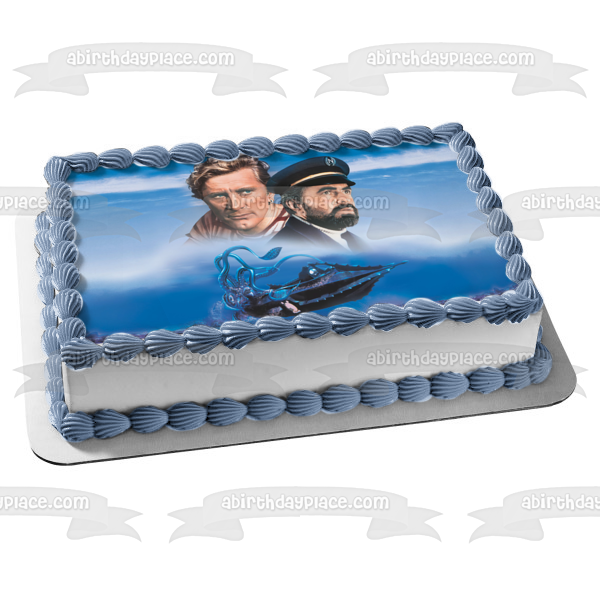 20,000 Leagues Under the Sea  Professor Pierre M. Aronnax and Conseil Edible Cake Topper Image ABPID57065