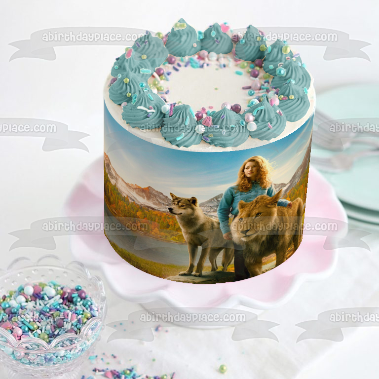 The Wolf and the Lion Alma Edible Cake Topper Image ABPID57075