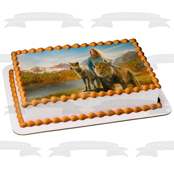 The Wolf and the Lion Alma Edible Cake Topper Image ABPID57075