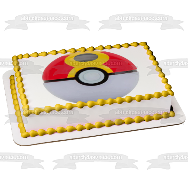 Pokemon Repeat Ball Edible Cake Topper Image ABPID57076