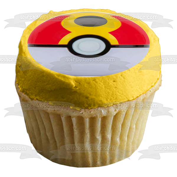 Pokemon Repeat Ball Edible Cake Topper Image ABPID57076