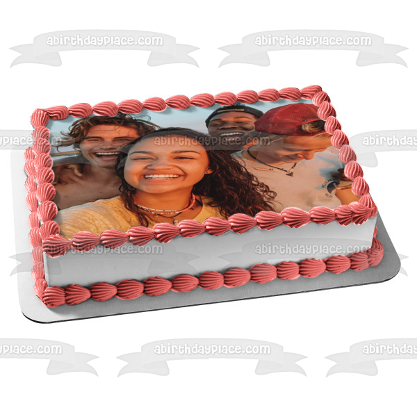 Outer Banks Sarah John JJ and Pope Edible Cake Topper Image ABPID57110