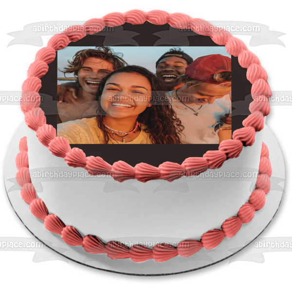 Outer Banks Sarah John JJ and Pope Edible Cake Topper Image ABPID57110