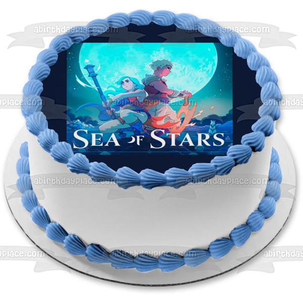 Sea of Stars Zale and Valerie Edible Cake Topper Image ABPID57137