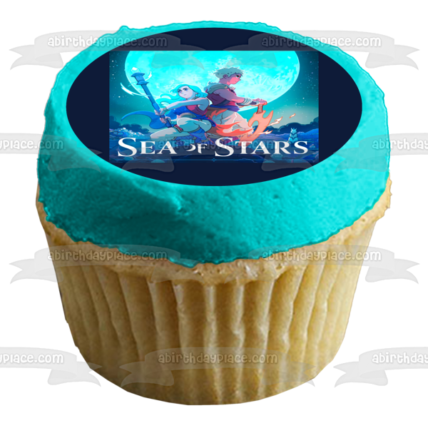 Sea of Stars Zale and Valerie Edible Cake Topper Image ABPID57137