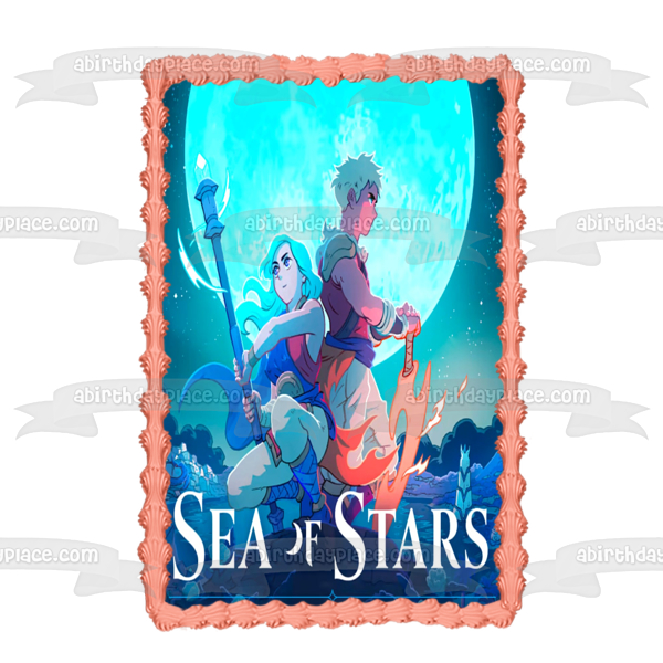 Sea of Stars Zale and Valerie Edible Cake Topper Image ABPID57137