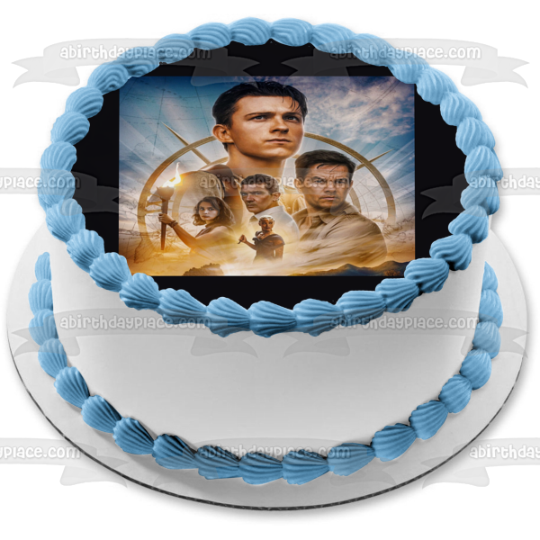 Uncharted Nathan Victor and Chloe Edible Cake Topper Image ABPID57141