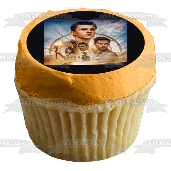 Uncharted Nathan Victor and Chloe Edible Cake Topper Image ABPID57141