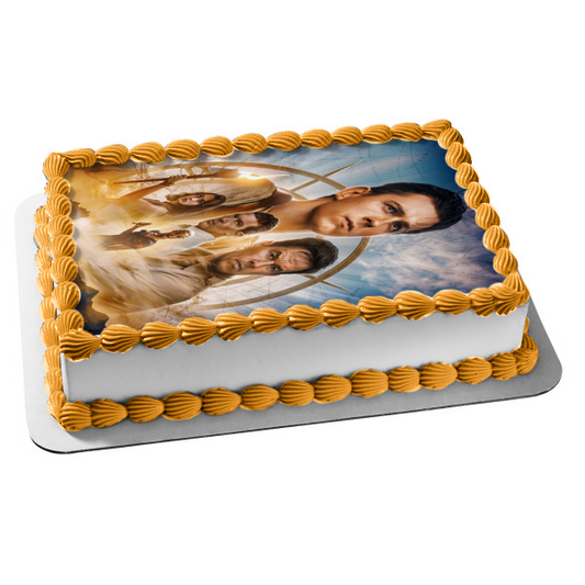 Uncharted Nathan Victor and Chloe Edible Cake Topper Image ABPID57141