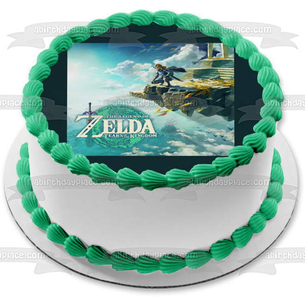 Imagen comestible para decoración de tarta con enlace de The Legend of Zelda Tears of the Kingdom ABPID57156 