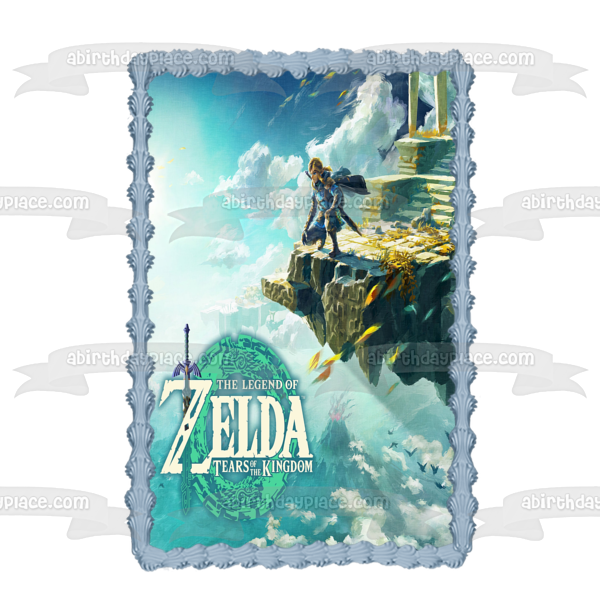 Imagen comestible para decoración de tarta con enlace de The Legend of Zelda Tears of the Kingdom ABPID57156 