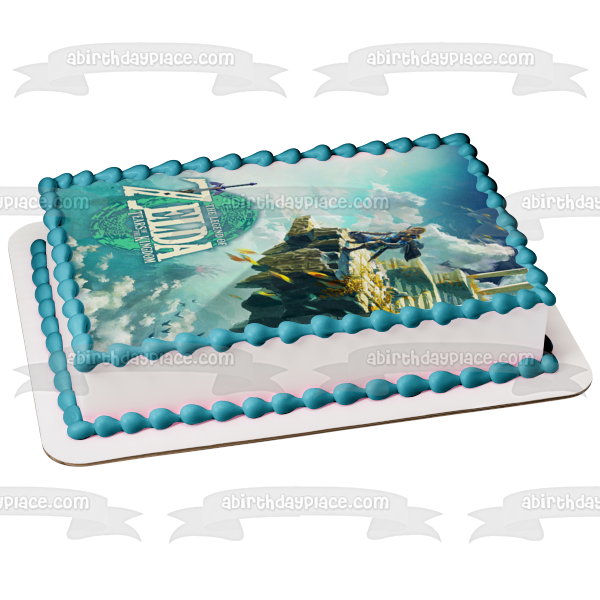 The Legend of Zelda  Tears of the Kingdom Link Edible Cake Topper Image ABPID57156