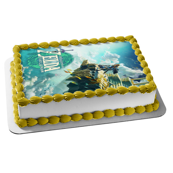 Imagen comestible para decoración de tarta con enlace de The Legend of Zelda Tears of the Kingdom ABPID57156 