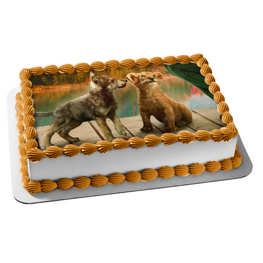 The Wolf and the Lion Edible Cake Topper Image ABPID57158