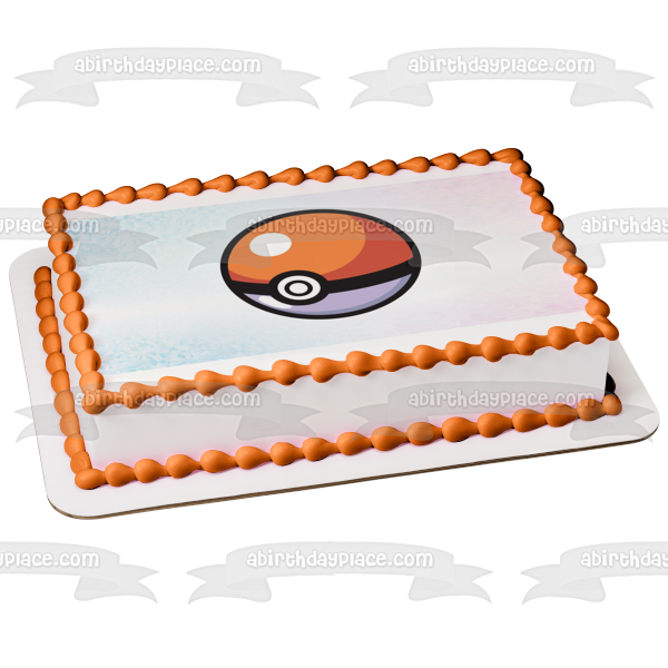 Pokemon Poke Ball Great Ball Edible Cake Topper Image ABPID15160 – A  Birthday Place