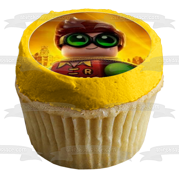 The LEGO Batman Movie Batman Robin The Joker and Batwoman Edible Cupcake Topper Images ABPID57192