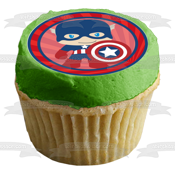 Birthday Party Cupcake Topper Captain America Cupcake Wrapper Set - by Azim  Bakery BCH Rawang