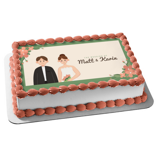 Your Wedding Day Customizable Image Edible Cake Topper Image ABPID57206