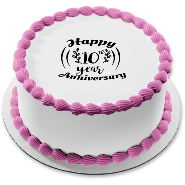 10Th Wedding Anniversary Cake - CakeCentral.com