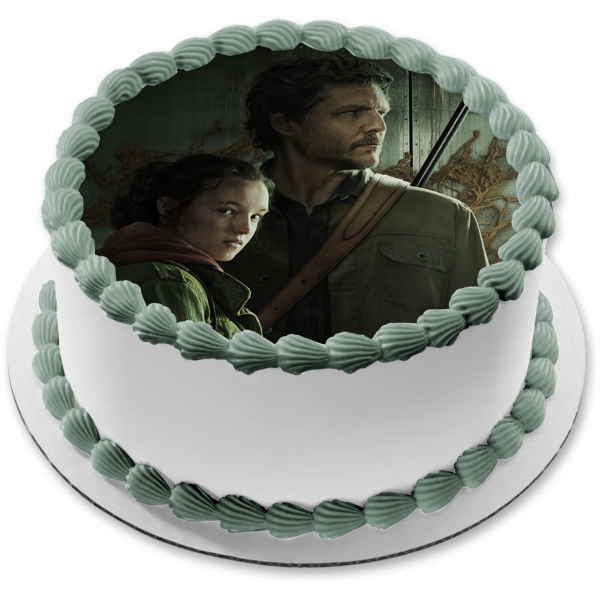 The Last of Us TV Show Ellie and Joel Edible Cake Topper Image ABPID57237