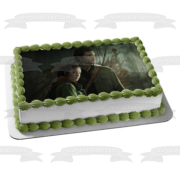 The Last of Us TV Show Ellie and Joel Edible Cake Topper Image ABPID57237