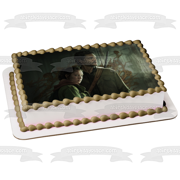 The Last of Us TV Show Ellie and Joel Edible Cake Topper Image ABPID57237