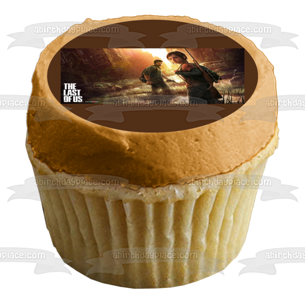 The Last of Us Video Game Joel and Ellie Edible Cake Topper Image ABPID57238