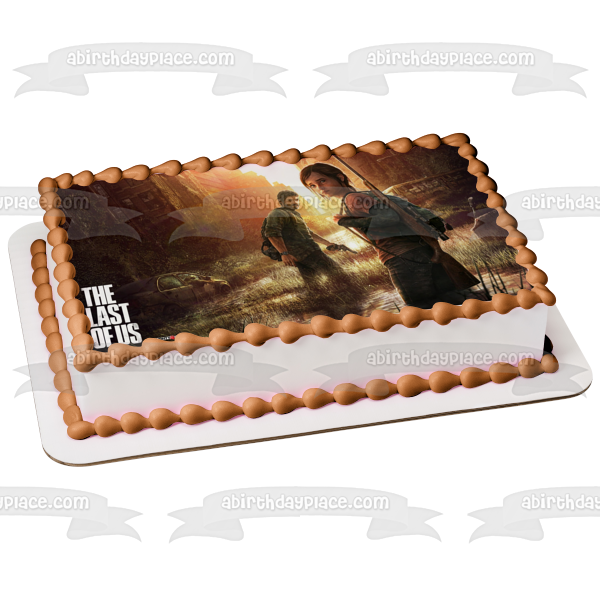 The Last of Us Video Game Joel and Ellie Edible Cake Topper Image ABPID57238