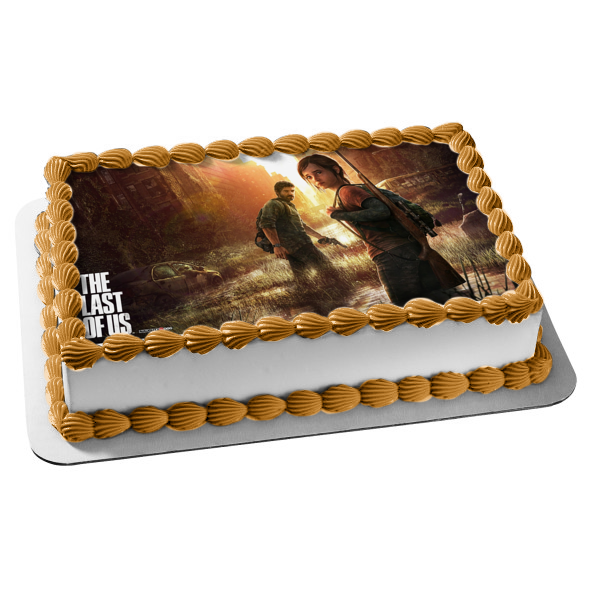 The Last of Us Video Game Joel and Ellie Edible Cake Topper Image ABPID57238