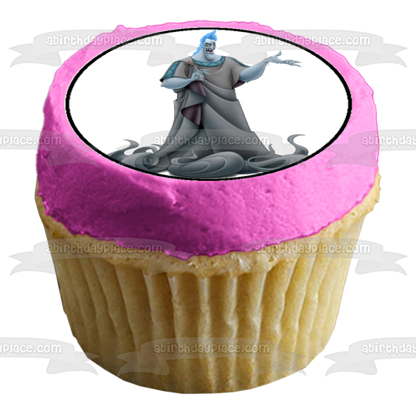 Villians Cruella De Ville Ursula Scar Maleficent Captain Hook Yzma Stepmother Governor Ratcliffe Evil Queen and Gaston Edible Cupcake Topper Images ABPID03551