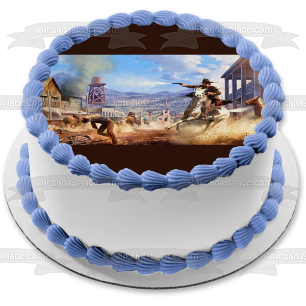 Red Dead Redemption 2 Edible Cake Topper Image ABPID57258