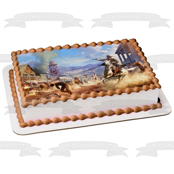 Red Dead Redemption 2 Edible Cake Topper Image ABPID57258