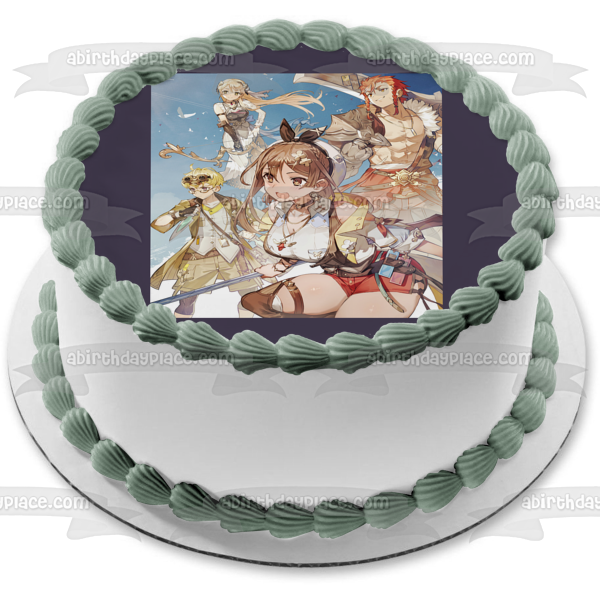 Atelier Ryza 2: Lost Legends & The Secret Fairy Klaudia Lent Tao Patricia Clifford and Serri Edible Cake Topper Image ABPID57278