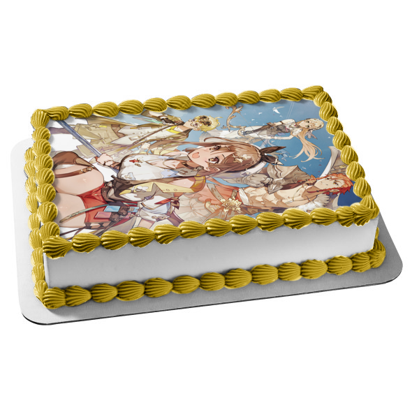 Atelier Ryza 2: Lost Legends & The Secret Fairy Klaudia Lent Tao Patricia Clifford and Serri Edible Cake Topper Image ABPID57278