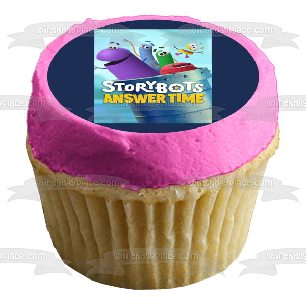 Storybots Answer Time Beep Bang Bing Boop and Bo Edible Cake Topper Image ABPID57293