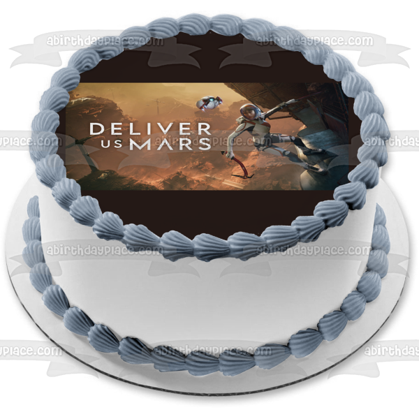 Deliver Us Mars Kathy Johanson and Her Robot Edible Cake Topper Image ABPID57295