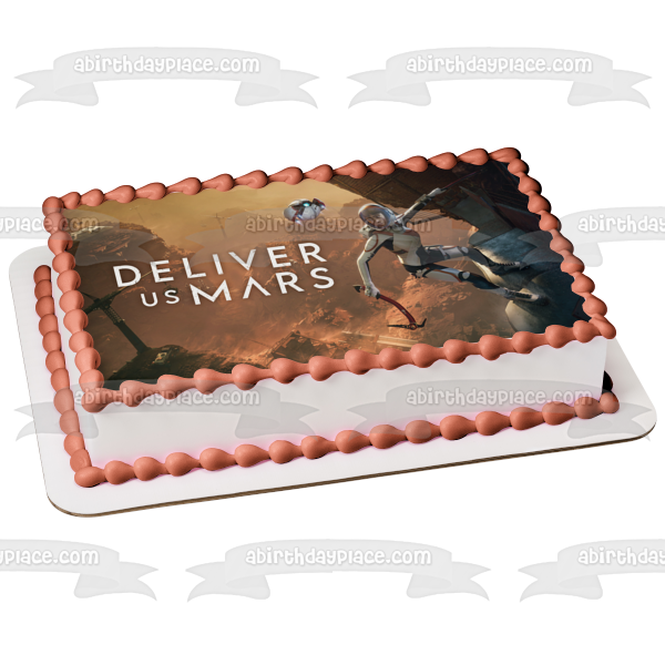 Deliver Us Mars Kathy Johanson and Her Robot Edible Cake Topper Image ABPID57295