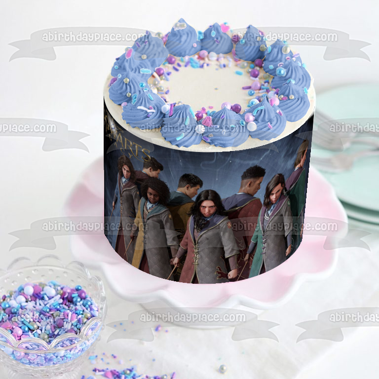 Hogwarts Legacy Amit Thakkar Constance Dagworth Everett Clopton and Hector Jenkins Edible Cake Topper Image ABPID57327