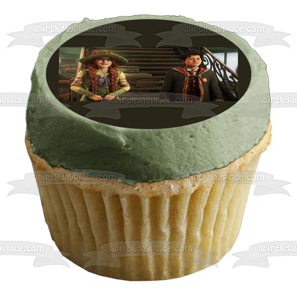 Imagen comestible para decoración de tarta con escena del juego Hogwarts Legacy ABPID57329 