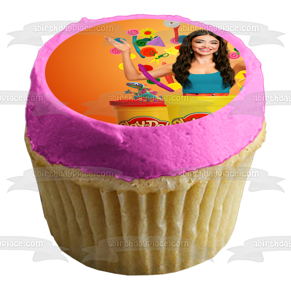 Play-Doh Squished Sarah Hyland Edible Cake Topper Image ABPID57312