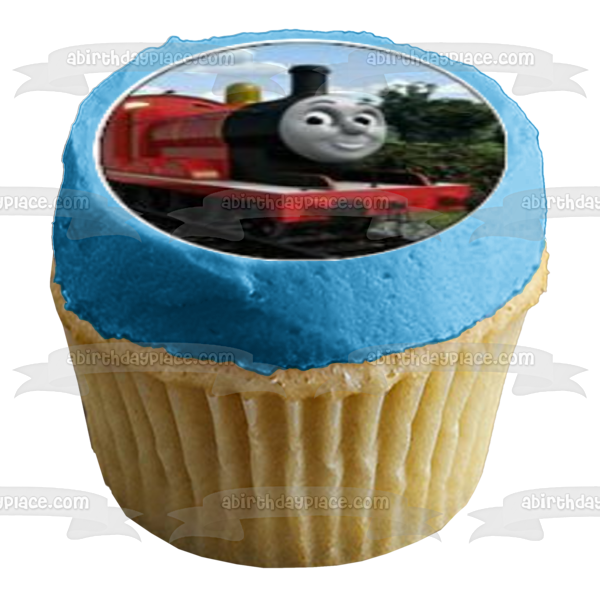 Thomas & Friends Thomas the Tank Engine James and Percy Edible Cupcake Topper Images ABPID04073