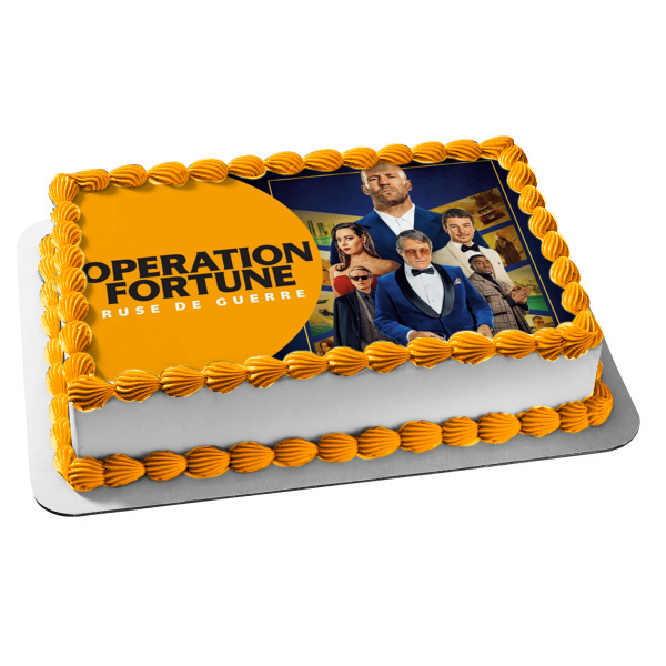 Operation Fortune: Ruse De Guerre Orson Fortune Sarah Fidel and Danny Francesco Edible Cake Topper Image ABPID57357