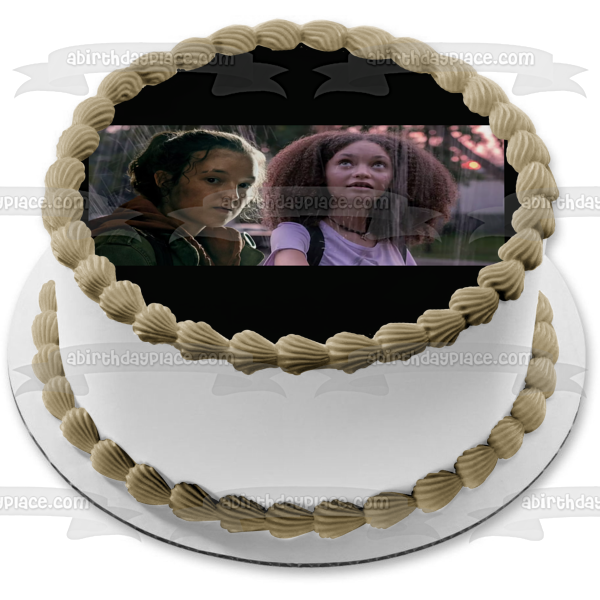 The Last of Us TV Series Ellie and Sarah Edible Cake Topper Image